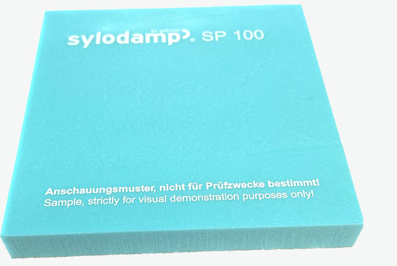 Sylodamp SP100. Mixed cell PU elastomer. Reference colour: Light Green