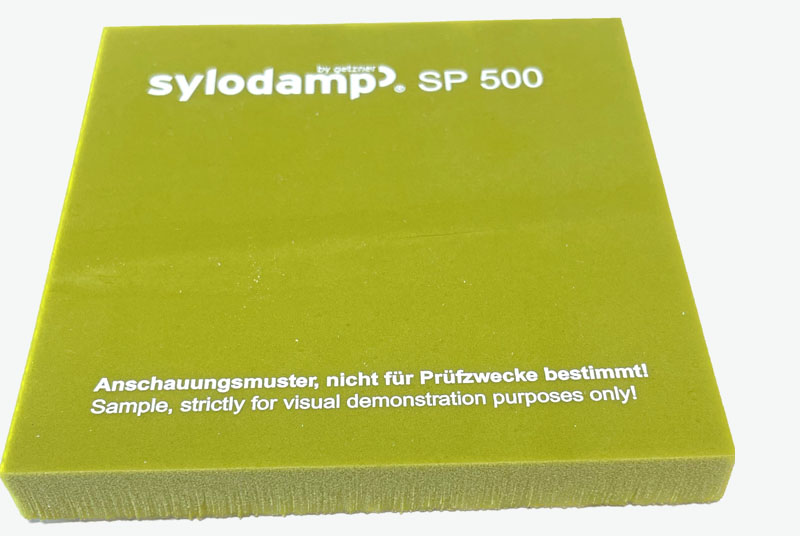 Sylodamp SP500. Mixed cell PU elastomer. Reference colour: Curry