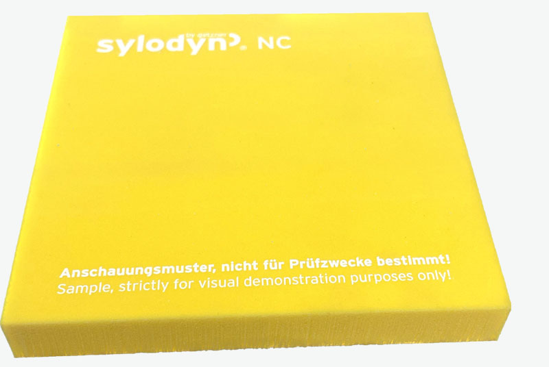 Sylodyn NC. Closed cell PU elastomer. Reference colour: Yellow